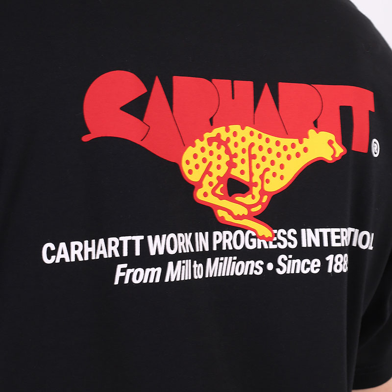 мужская черная футболка Carhartt WIP S/S Runner T-Shirt I029934-black - цена, описание, фото 5